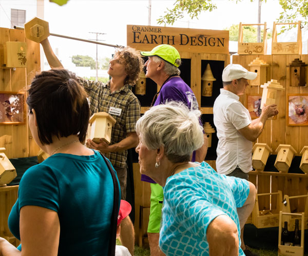 ARTZscape by the Bay Birdhouse and Bottle Carrier Vendor - Photo by Edward Allen