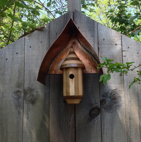 Making a protective eve or roof overhang for your birdhouse