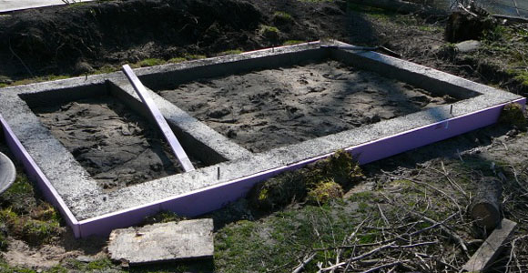 Passive Solar Greenhouse Footings 2