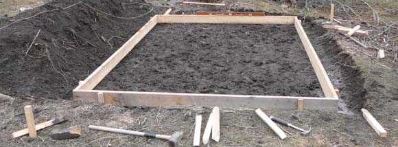 Passive Solar Greenhouse Pre-Pour Concrete