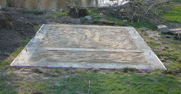 Passive Solar Greenhouse Footings